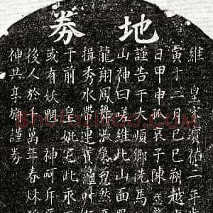 南宋 陈应龙母□氏 买地券