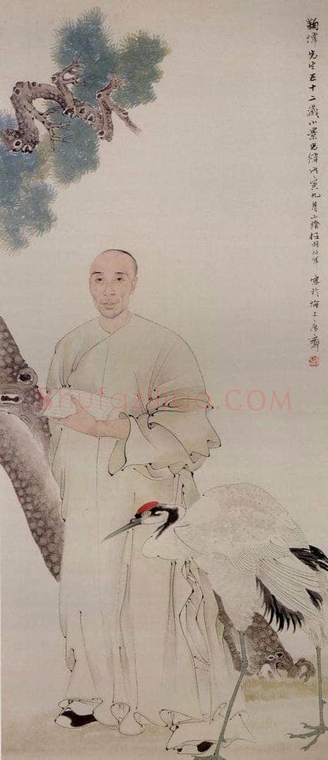 清 任颐 《吴淦像图》 书画作品