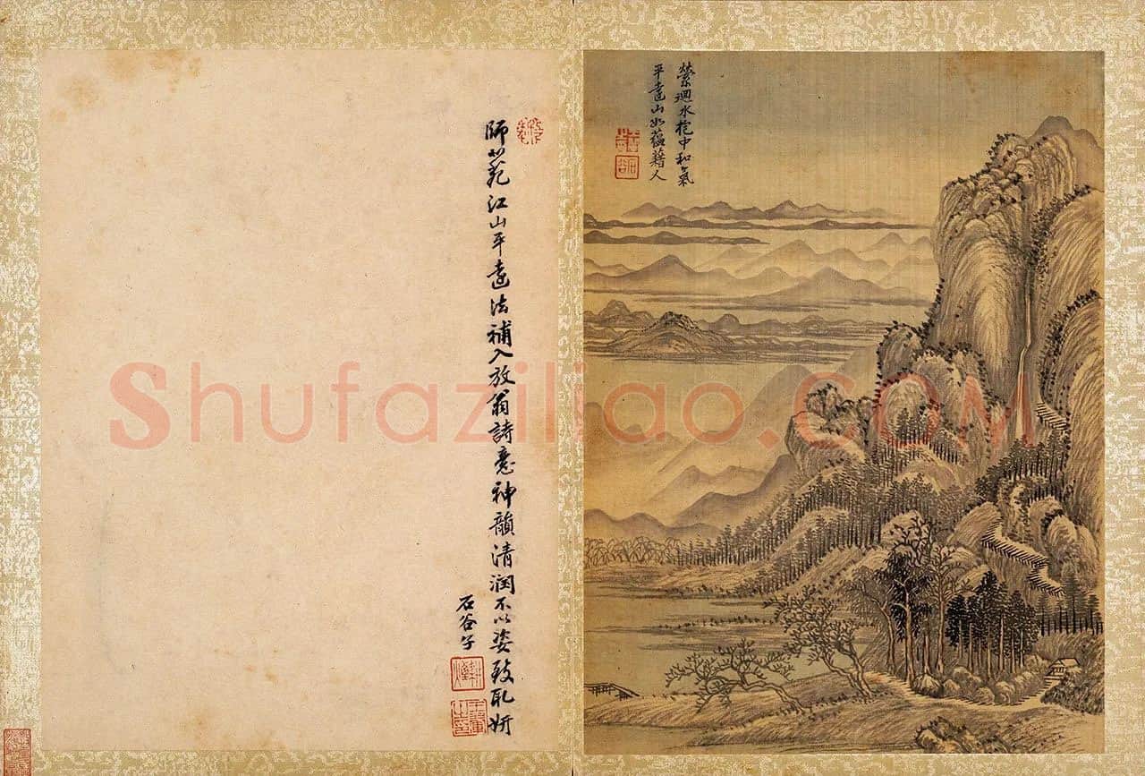 王翚山水画《江山平远图》