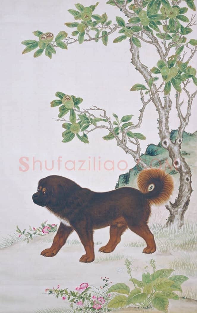 栗犬图轴 | 故宫绘画藏品