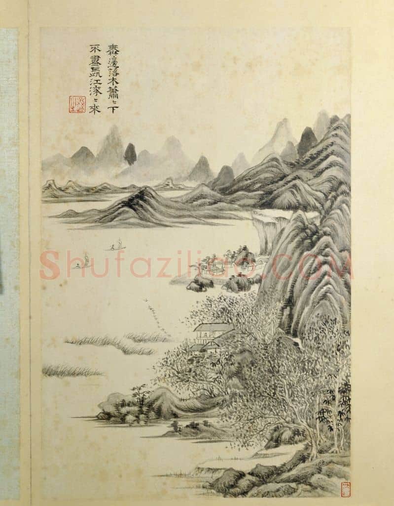 王时敏杜甫诗意图册 | 故宫绘画藏品