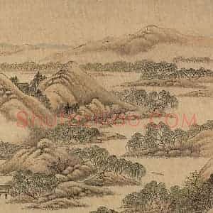 清代 唐岱《十万图》国画山水作品图片赏析