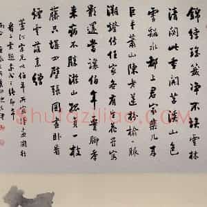 清代 任颐《沈芦汀读书图》国画人物作品图片赏析