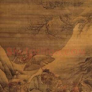 戴进钟馗夜游图轴