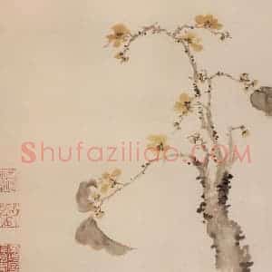 1760年 金农《梅花册》国画花鸟写意作品图片赏析