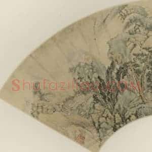 清代 吴历《夏山欲雨》国画山水作品图片赏析