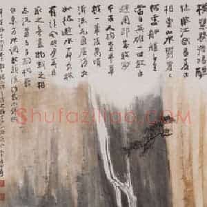 张大千《赤壁图轴》国画综合作品图片赏析