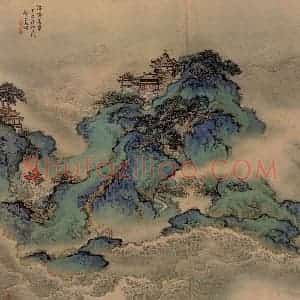 清代 袁耀《山水册》国画山水作品图片赏析