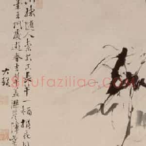 徐渭《蕉石图》国画花鸟作品图片赏析