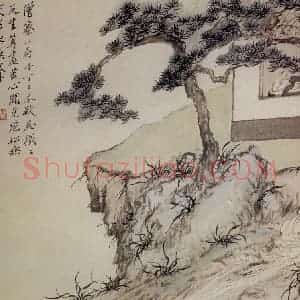 清代 罗聘《人物山水册》国画人物作品图片赏析