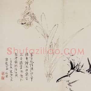 清代 高凤翰《花卉册十开》国画花鸟作品图片赏析