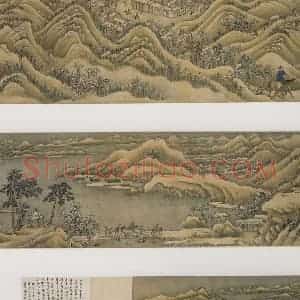 清代 杨晋《山行雪霁》国画山水作品图片赏析