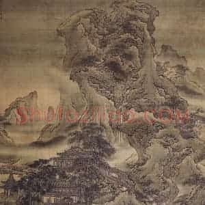 清代 袁耀《袁耀盘车图轴》国画山水作品图片赏析