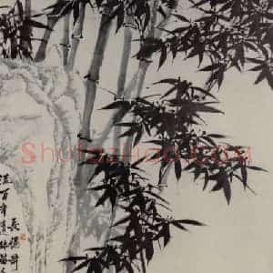 清代 罗聘《湘潭秋意图轴》国画花鸟作品图片赏析
