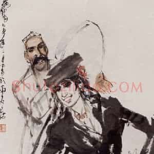 1985年 黄胄《新疆舞》国画人物作品图片赏析