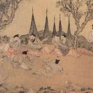 明代《渔家乐》国画综合作品图片赏析