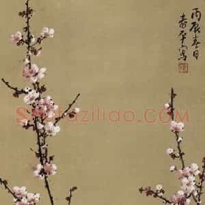 1976年 董寿平《报春》国画花鸟写意作品图片赏析