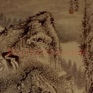 明末清初 石涛《山水清音》国画山水作品图片赏析