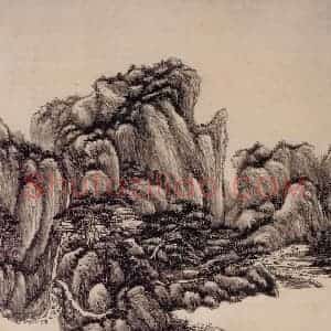 清代 王原祁《仿宋元山水图册》国画山水作品图片赏析