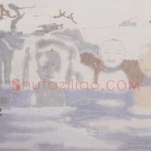 2002年 田黎明《高士夏凉》国画人物作品图片赏析