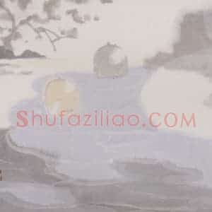 2002年 田黎明《高士夏凉》国画人物作品图片赏析