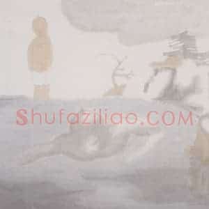 2002年 田黎明《高士夏凉》国画人物作品图片赏析