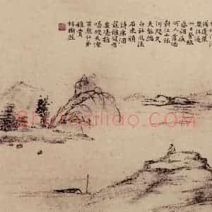 林树熙《山水图册页》国画山水写意作品图片赏析