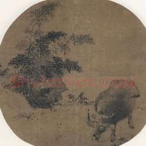 宋代《牧牛图》国画综合作品图片赏析
