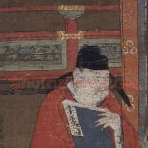 宋代 陆信忠《阎罗王》国画人物工笔作品图片赏析