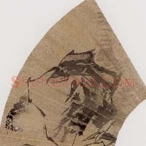 1877年 任伯年《水仙小鸟》国画花鸟作品图片赏析