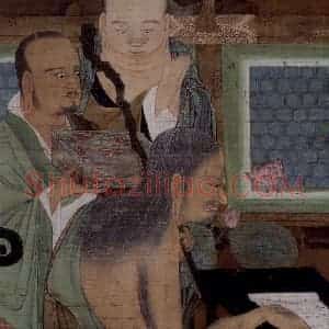 宋代 陆信忠《第三尊者-迦诺迦跋厘堕阇尊者图》国画综合作品图片赏析