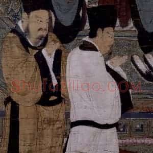 宋代 陆信忠《第五尊者-诺矩罗尊者图》国画综合作品图片赏析