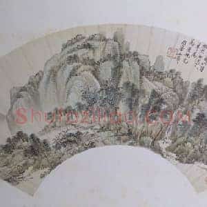 王翚山水图扇页