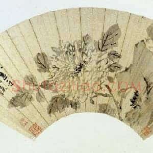 陈道复《天香图》扇页
