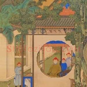 胤禛朗吟阁图像轴