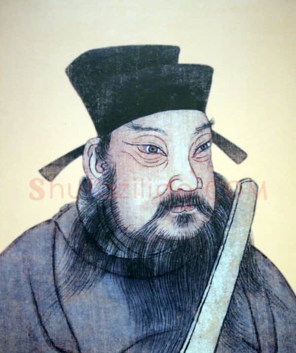 秦汉书法家萧何画像简介