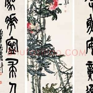 吴昌硕画桃趣闻