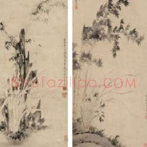 画作被日本东京博物馆收藏的秦淮名妓