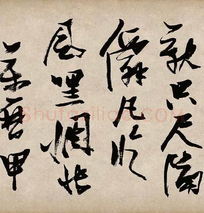 张瑞图草书《桃源洞口诗》_05