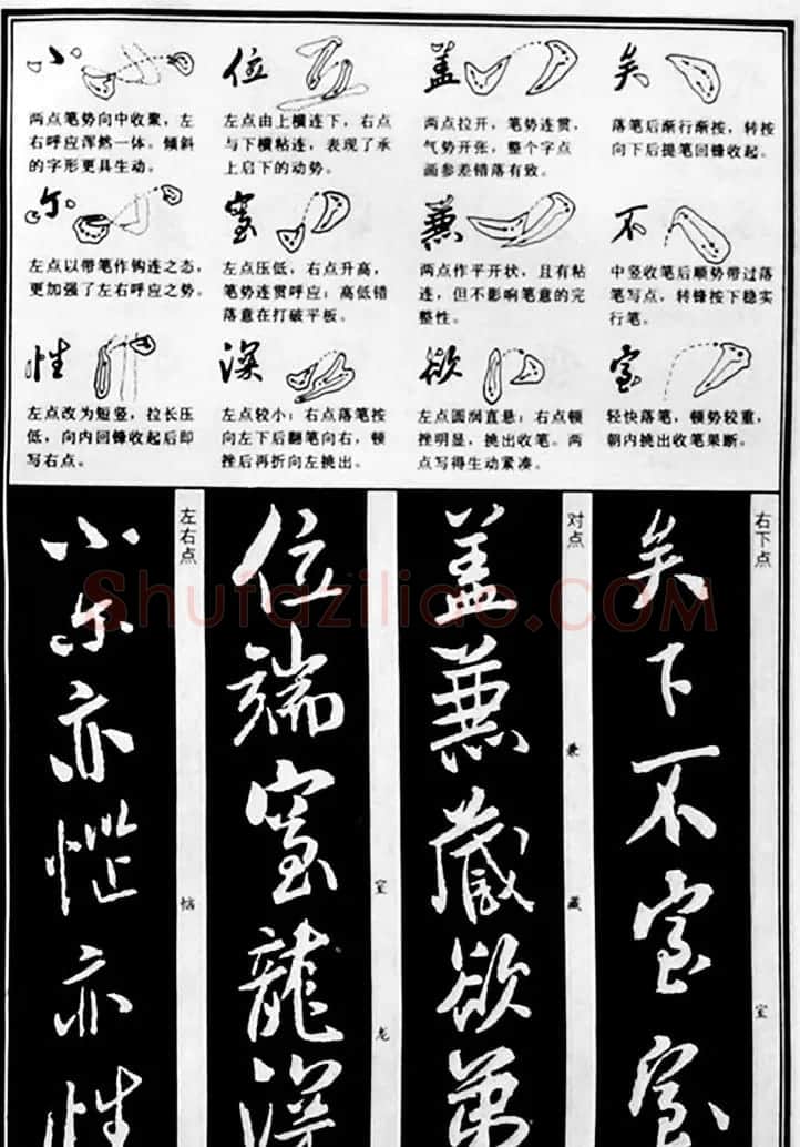 字帖教材《米芾行书笔法图解》 | 软笔行书字帖