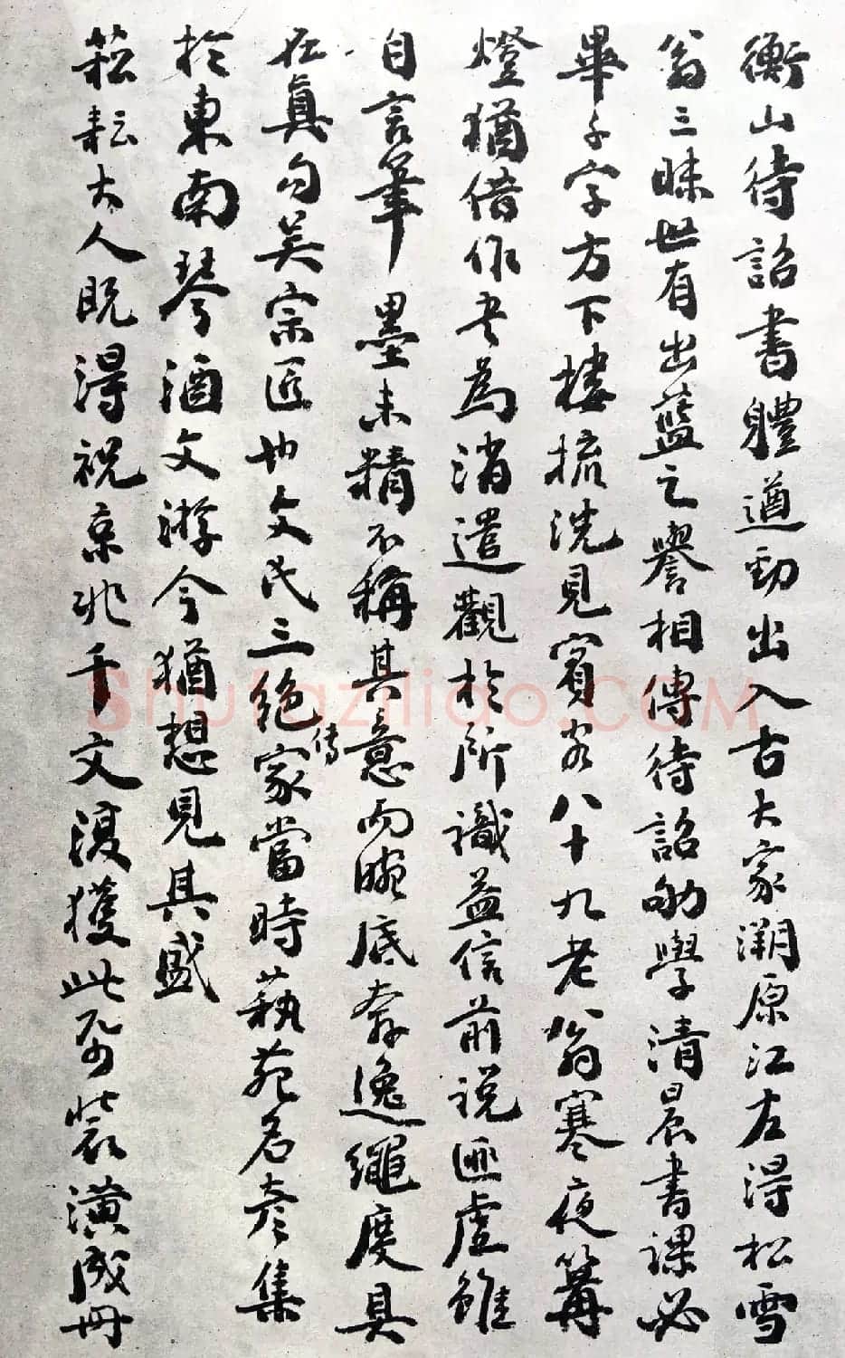 文徵明89岁行草书法欣赏《赤壁赋》 | 软笔草书字帖
