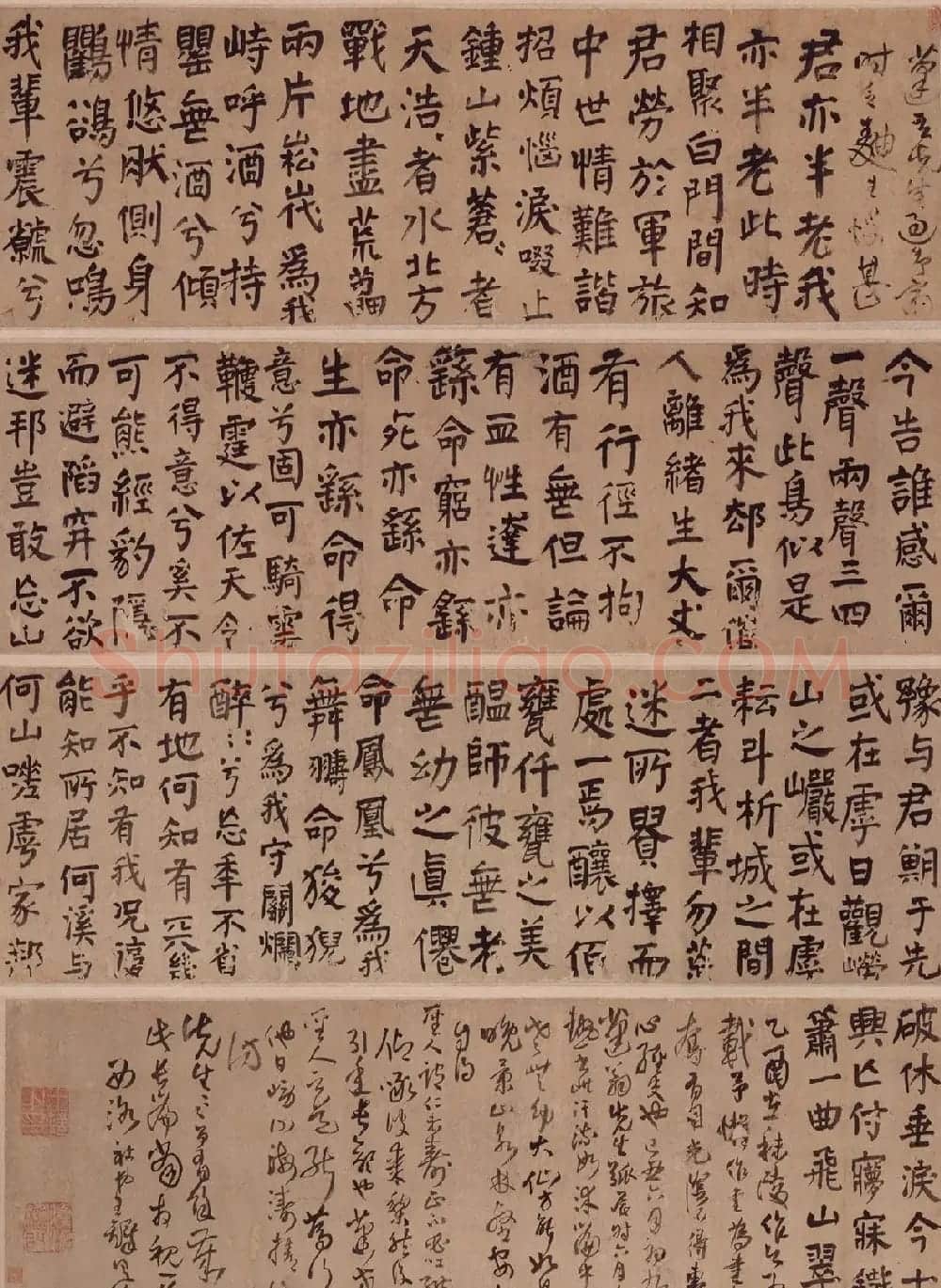 王铎楷行书诗卷《乏麯生恼》 | 书法长卷