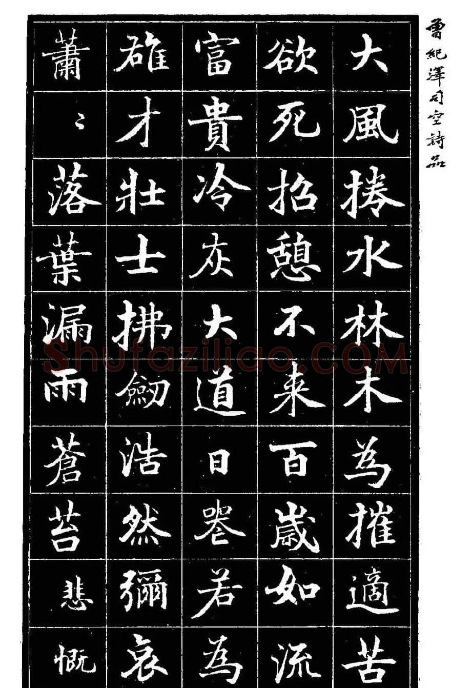 曾国藩次子曾纪泽书司空诗品 | 名家书法作品精选