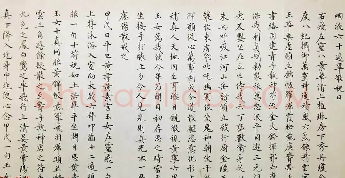 著名书法家卢中南2011年临写《灵飞经》 | 毛笔书法作品