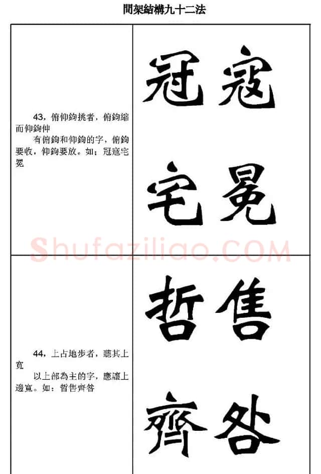 魏楷字帖《魏碑间架结构九十二法》 | 毛笔楷书字帖