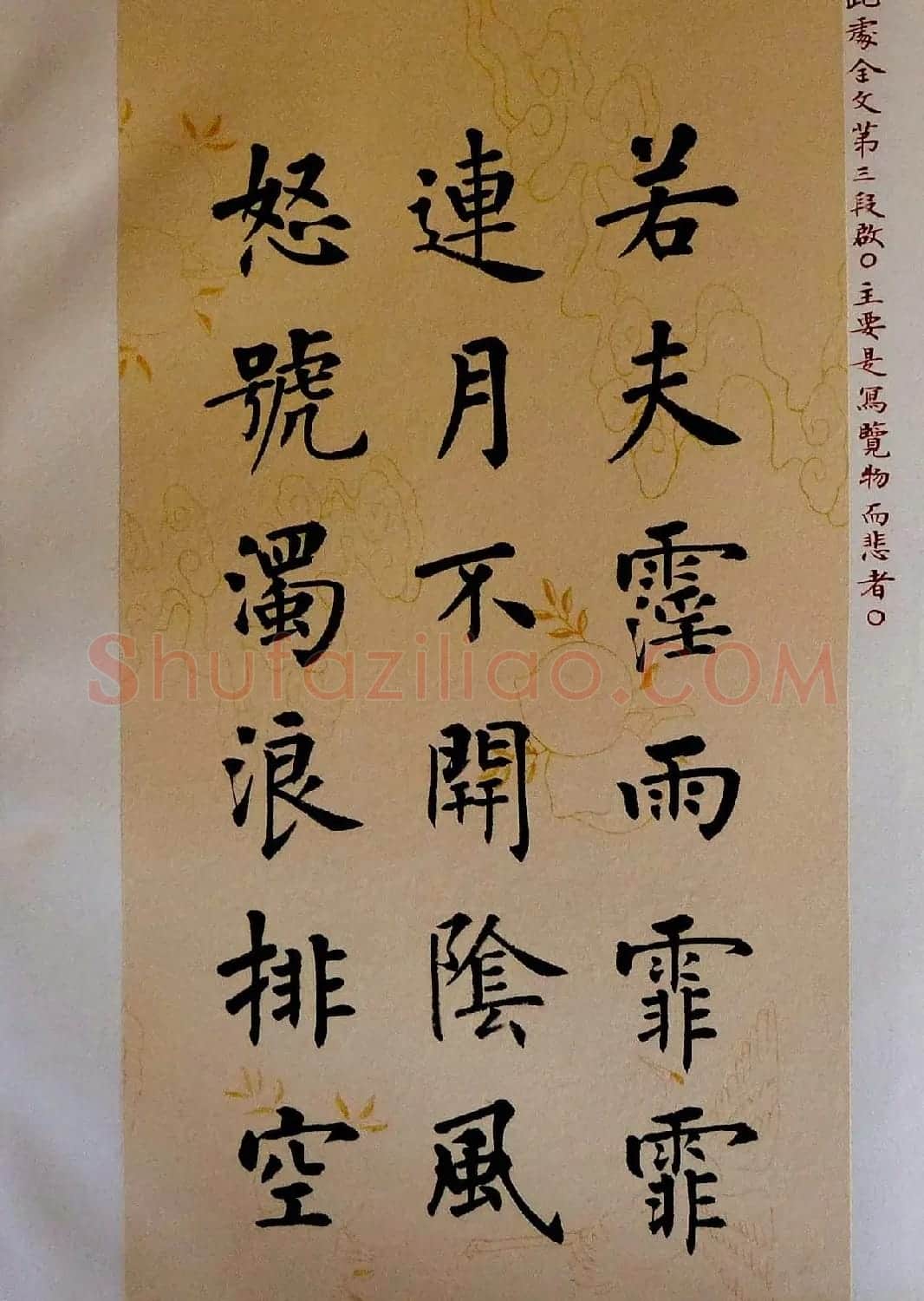杨涵之书法欣赏楷书册页《岳阳楼记》 | 名家书法作品精选