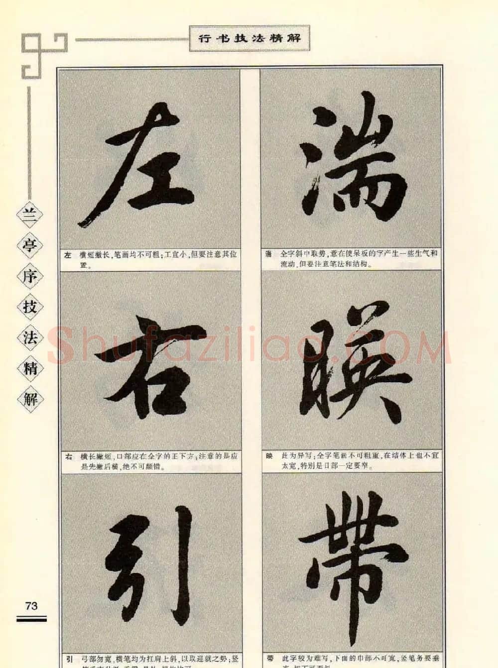 田英章行书字帖《兰亭序技法精解》 | 毛笔行书字帖