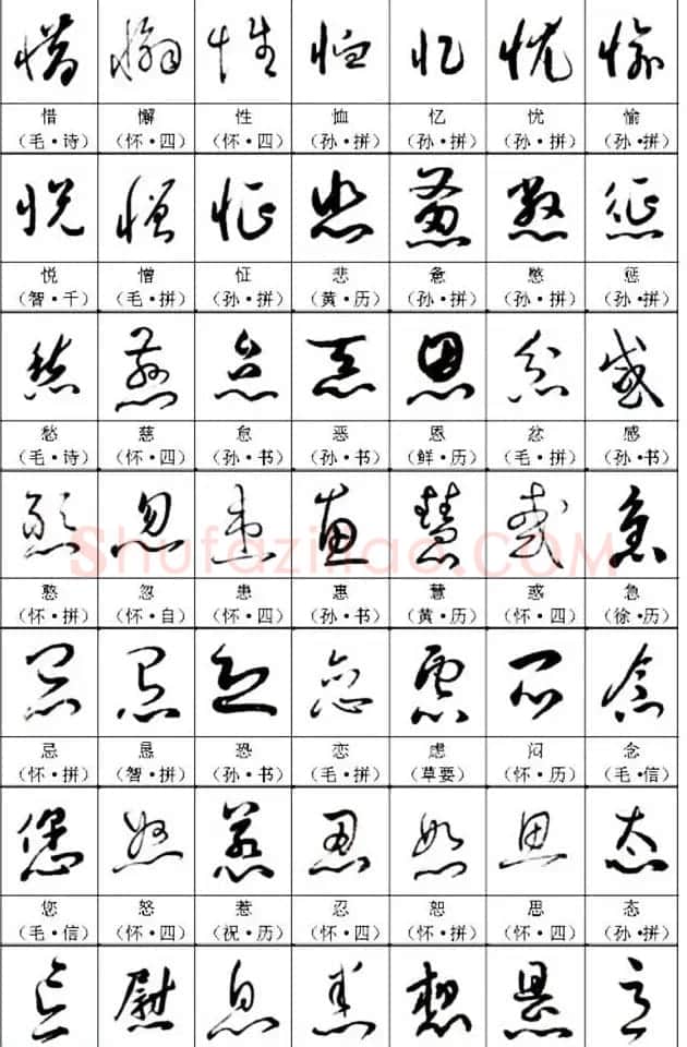 书法教材《名帖名家草书字帖范字》 | 毛笔草书字帖