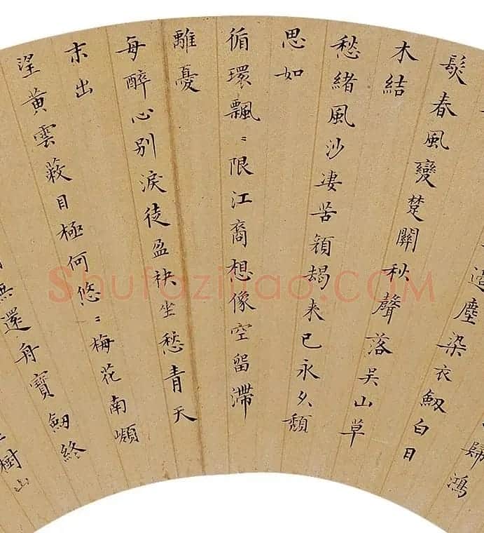 明代蔡羽书法扇面作品专辑 | 名家书法作品赏析
