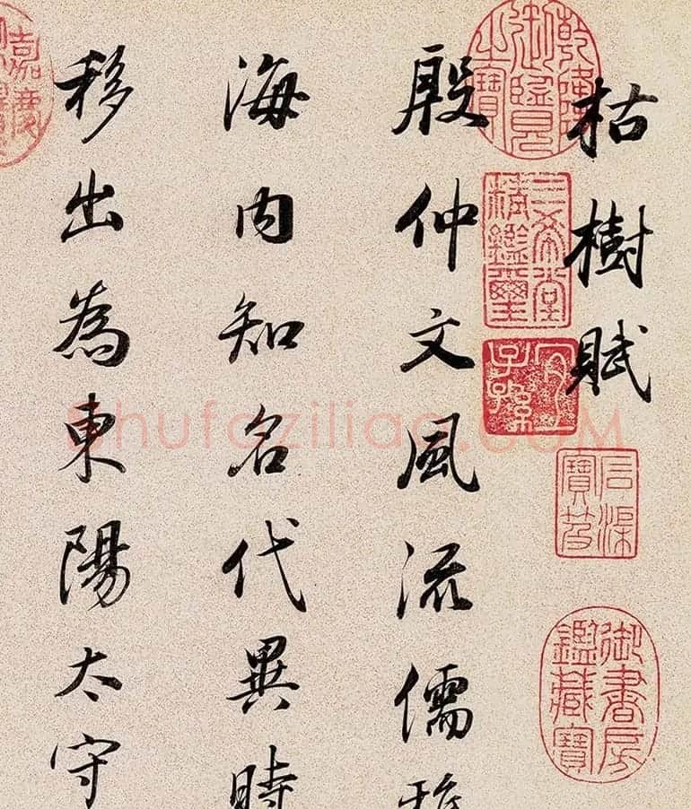 董其昌72岁行书临褚遂良枯树赋卷 | 名家书法作品赏析